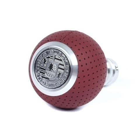 BFI GS2 Heavy Weight Shift Knob, Auto / DSG for BMW 3 Series, Z3, 5 Series, 7 Series & More (1990–2010) - Magma Red Air Leather / Machined Finish