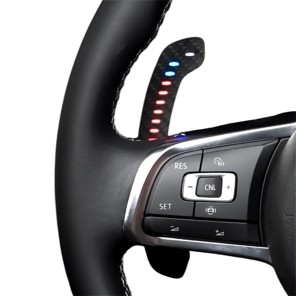 Carbon Fiber Magnetic LED Paddle Shifters for Volkswagen Golf MK7/7.5 (2012-2020))