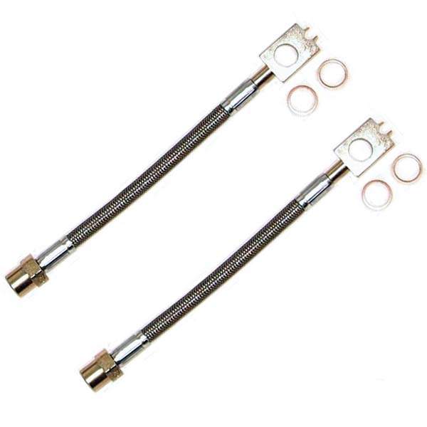 Techtonics Tuning DOT Kevlar Stainless Steel Rear Brake Lines (for Mk4 Aluminum Rear Calipers) for Volkswagen Golf MK2 / Jetta A2 / Golf MK3 / Jetta A3 (1985–1999)