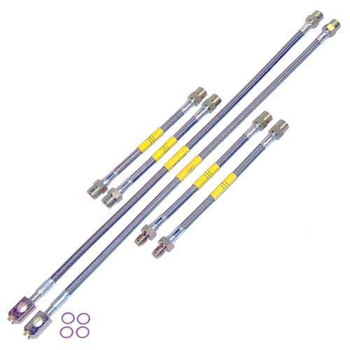 Techtonics Tuning DOT Kevlar Stainless Steel Brake Lines (VR6) for Volkswagen Golf MK3 / Jetta A3 (1996–1999)