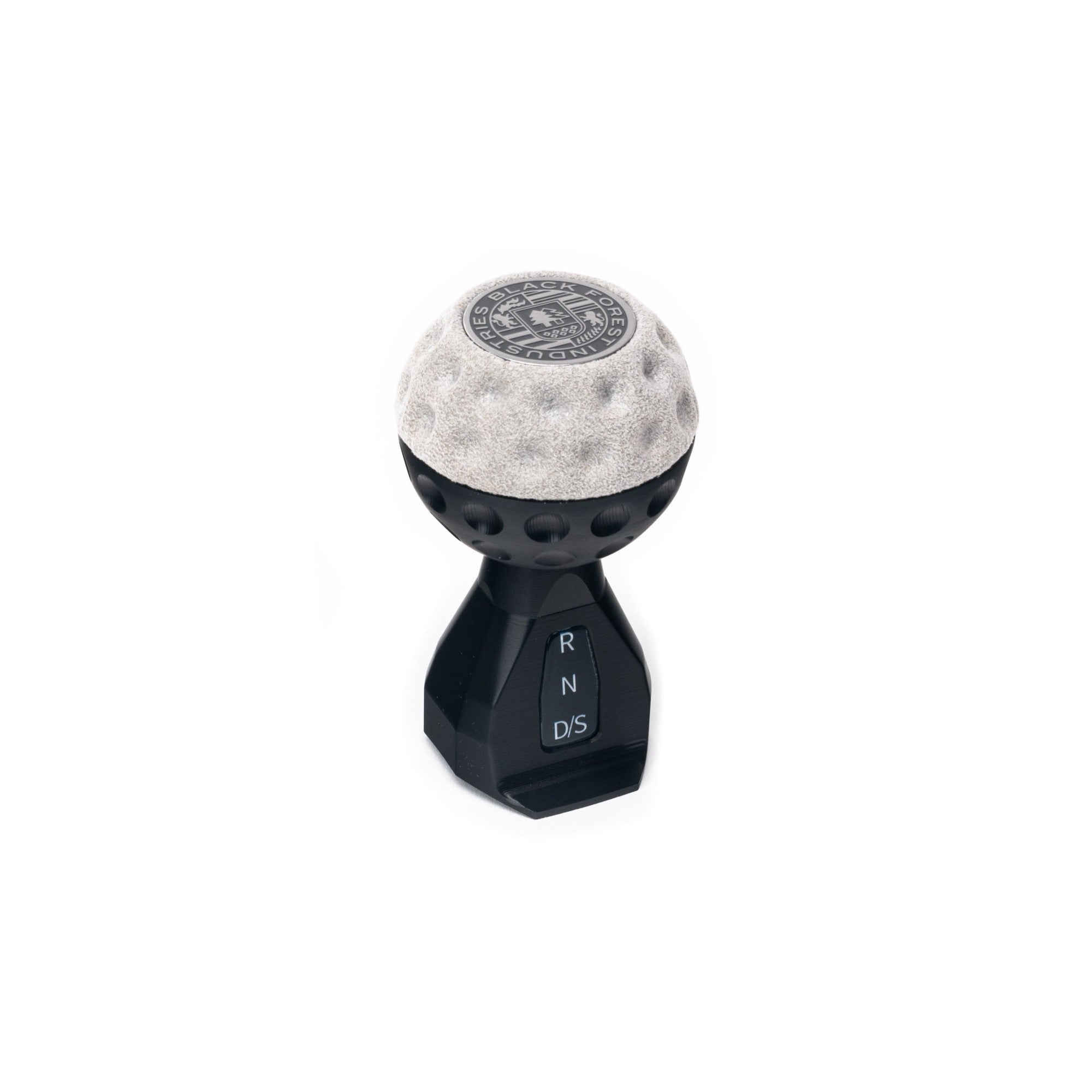 BFI GSB Heavy Weight Shift Knob, Auto / DSG for Volkswagen Golf MK8 & Atlas Mk1 (2019–2026) - Silver Gray Alcantara / Black Anodized