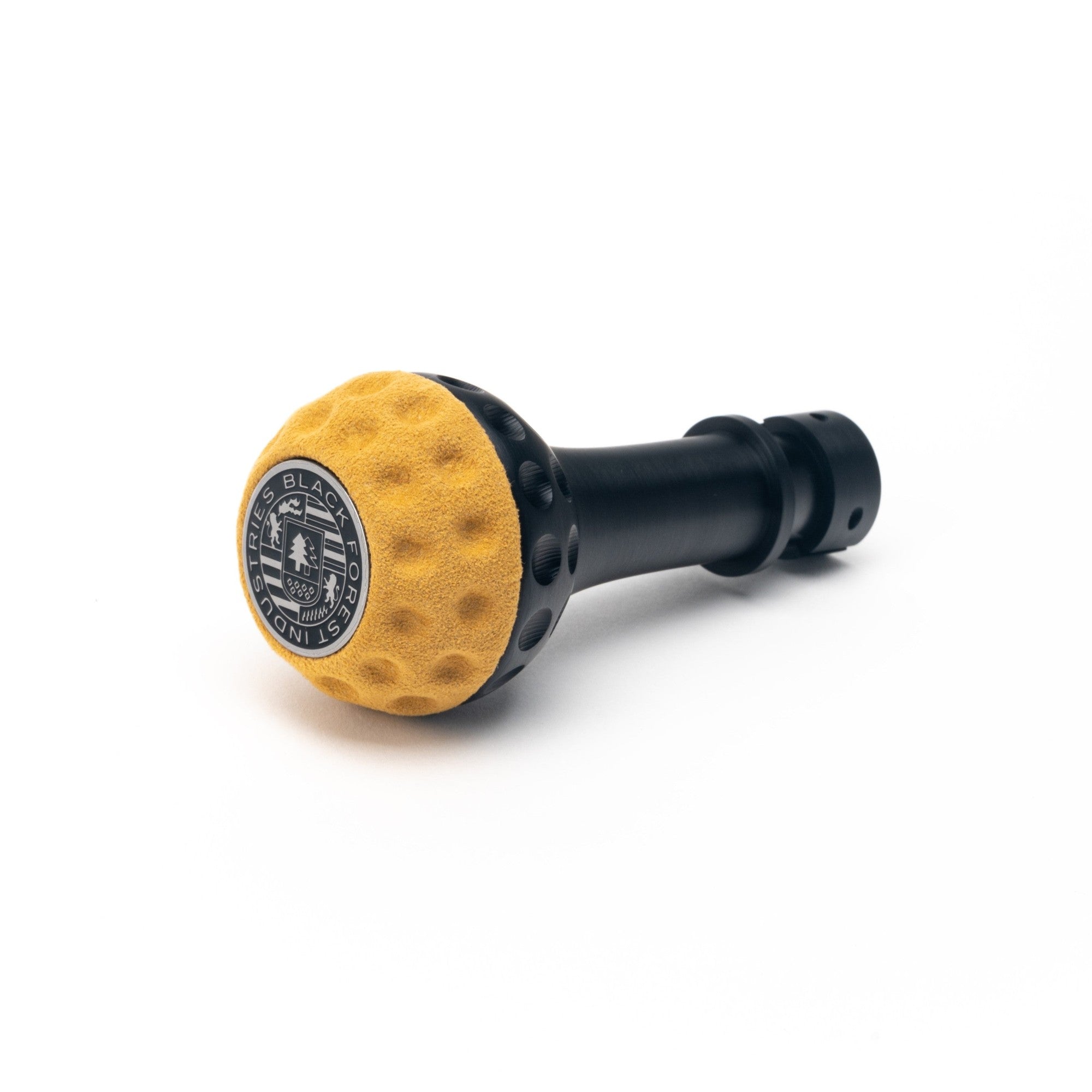 BFI GSB Heavy Weight Shift Knob, Manual, Golf Ball for MINI Cooper, Clubman, Convertible, Roadster & More (2001–2024) - Caramel Alcantara / Black Anodized