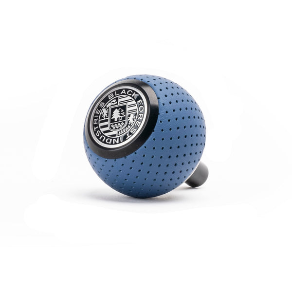 BFI GS2 Heavy Weight Shift Knob for Audi R8 42 / 4S (2006–2024) - Maritime Blue Air Leather / Black Anodized / V2