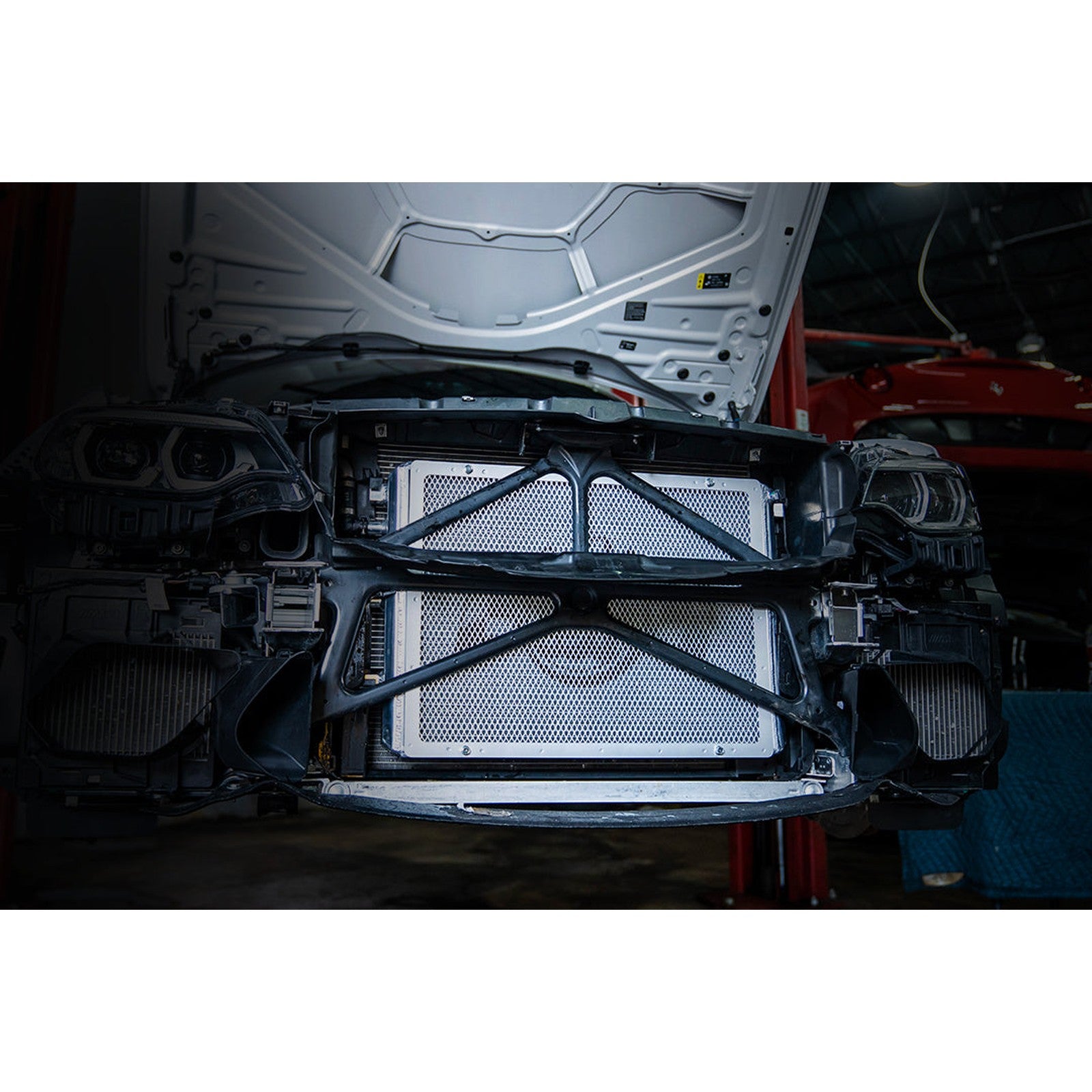 CSF Race Radiator for BMW F8X M3/M4 Front Mount Heat Exchanger w/ rock guard - Black