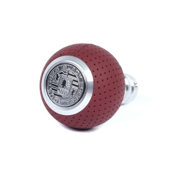 BFI GS2 Heavy Weight Shift Knob for Porsche 911 964 / 997 (1989–2012) - Magma Red Air Leather / Machined Finish / 964-993