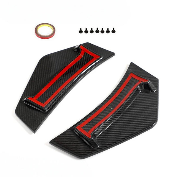 Carbon Fiber Rear Bumper Side Canards Upgrade for Audi R8 V10 Coupe/Convertible (2022-2023) - EuroSpeed