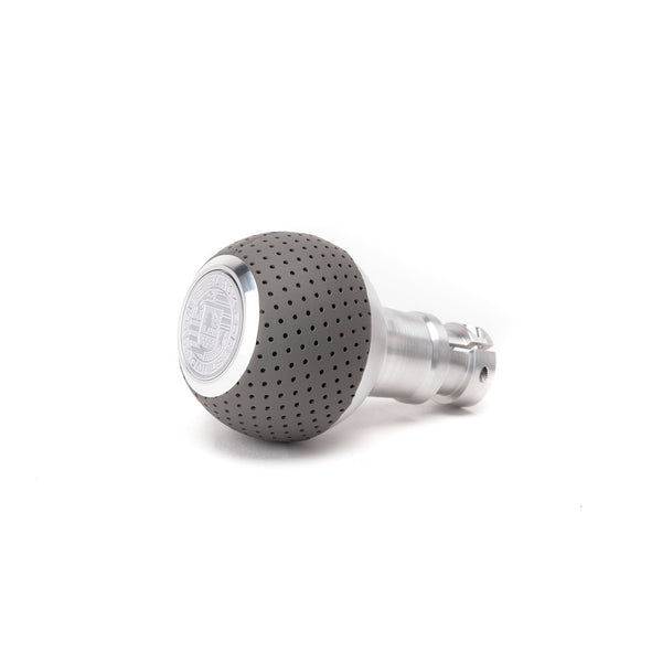 BFI GS2 Heavy Weight Shift Knob for Porsche 924 / 944 / 951 (1976–1991) - Graphite Gray Air Leather / Machined Finish