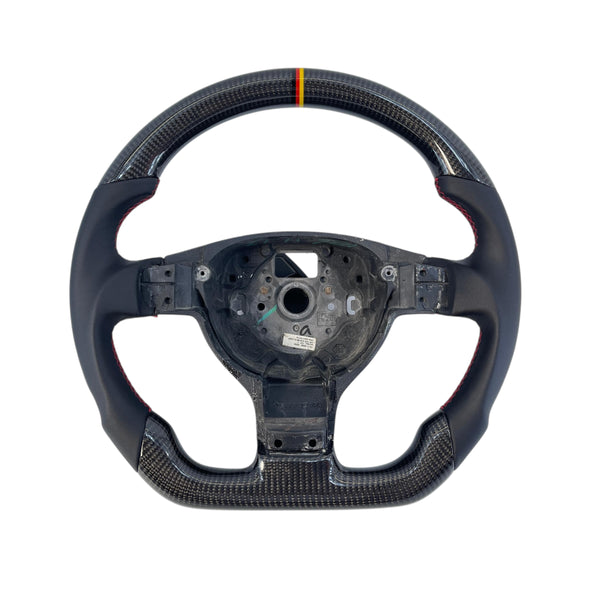 Carbon Fiber Steering Wheel with Leather/Alcantara for VW Golf MK5