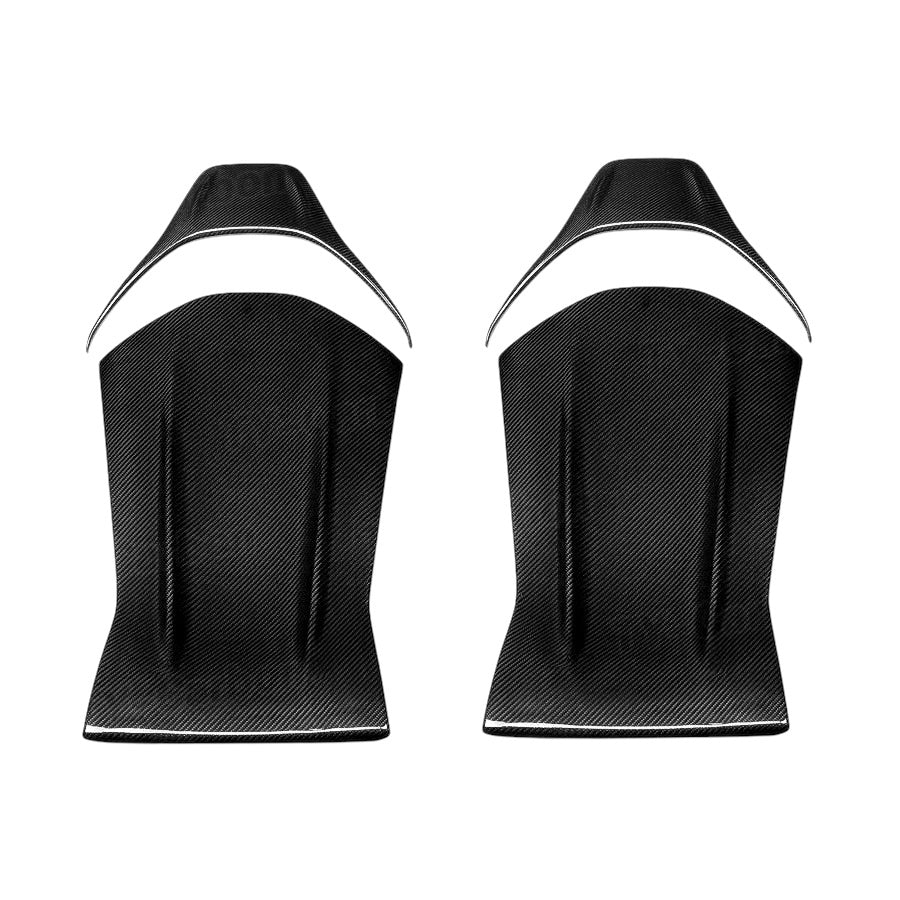 Carbon Fiber Seat Back Cover Trims for Mercedes-Benz A-Class CLA-Class GLA-Class