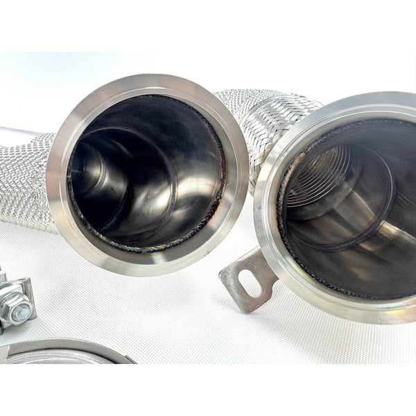 Stainless Steel 4-Inch Catless Downpipe — Audi RS3 (8V/8Y) / TT RS (8S) (2017–2024)