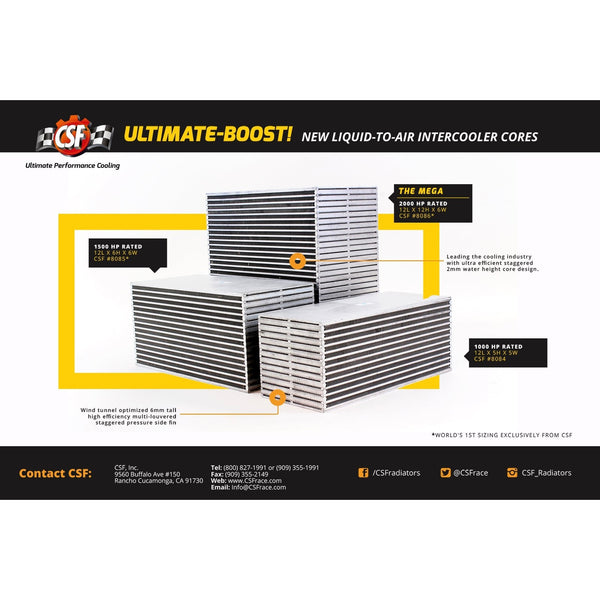 CSF Race Intercooler for Air-to-Water Bar & Plate