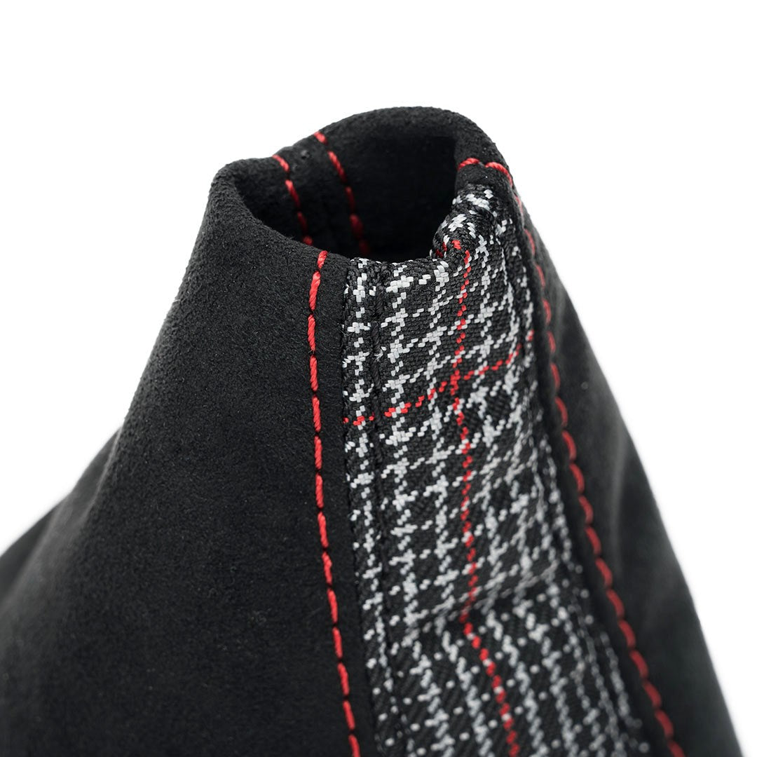BFI Manual Shift Boot, Tartan Plaid Inlay for Volkswagen Golf MK8 / MK8.5 (2021–2026)