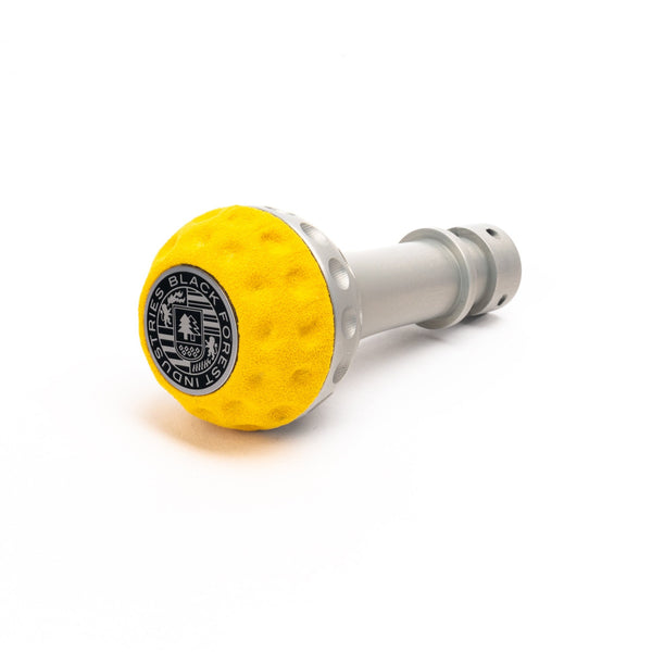 BFI GSB Heavy Weight Shift Knob, Manual, Golf Ball for Volkswagen Golf, Jetta, Passat, Corrado & More (1985–2020) - Giallo Alcantara / Machined Finish