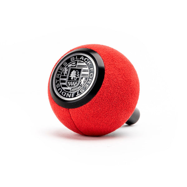 BFI GS2 Heavy Weight Shift Knob for Audi R8 42 / 4S (2006–2024) - Red Alcantara / Black Anodized / V2