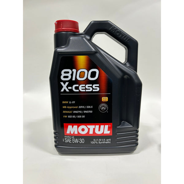 Motul 5W30 8100 X-CESS Synthetic Motor Oil - (108944/108946)