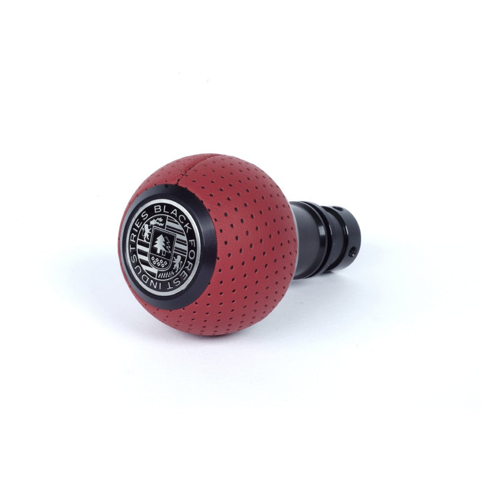 BFI GS2 Heavy Weight Shift Knob for Porsche 911 964 / 997 (1989–2012) - Magma Red Air Leather / Black Anodized / 964-993