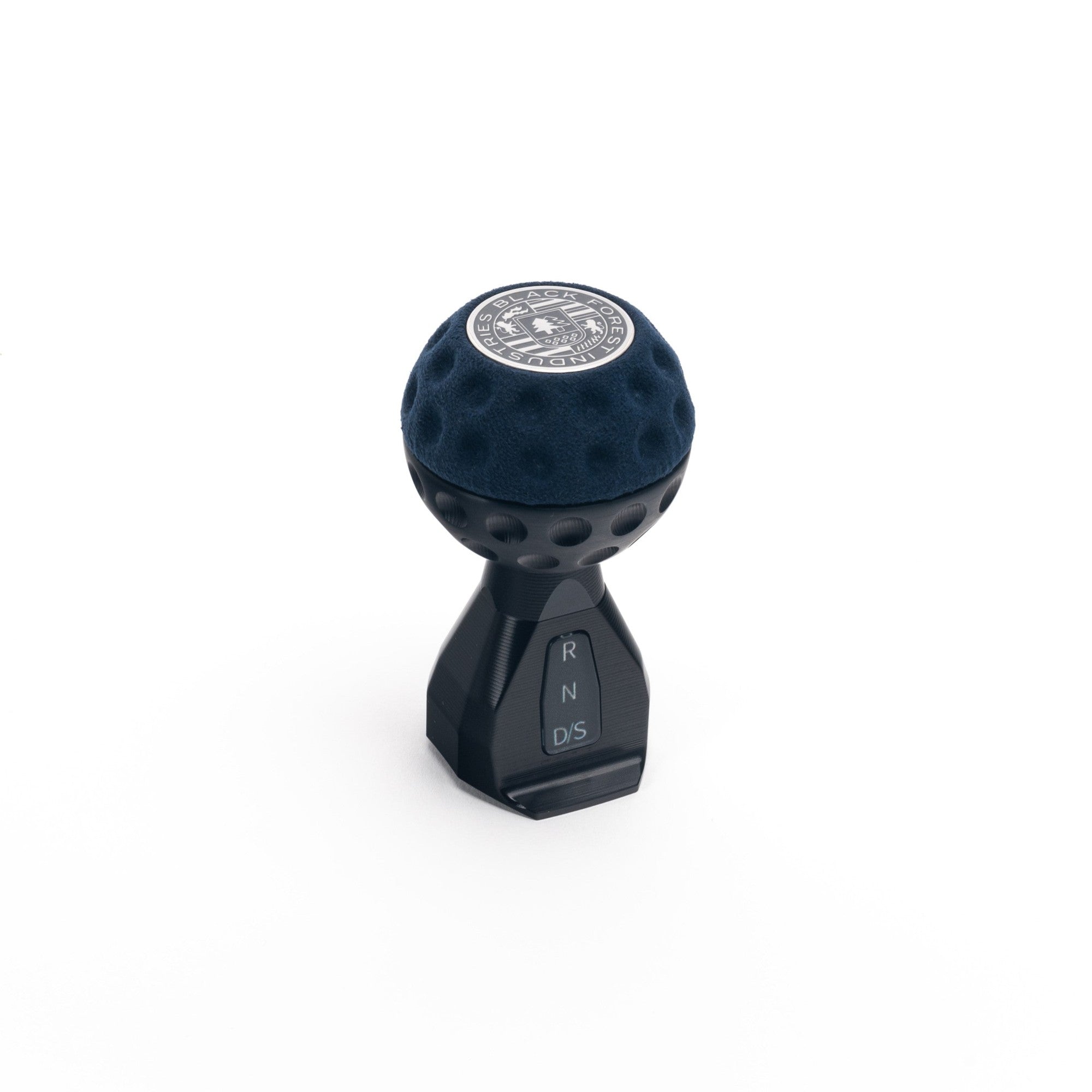 BFI GSB Heavy Weight Shift Knob, Auto / DSG for Volkswagen Golf MK8 & Atlas Mk1 (2019–2026) - Royal Blue Alcantara / Black Anodized