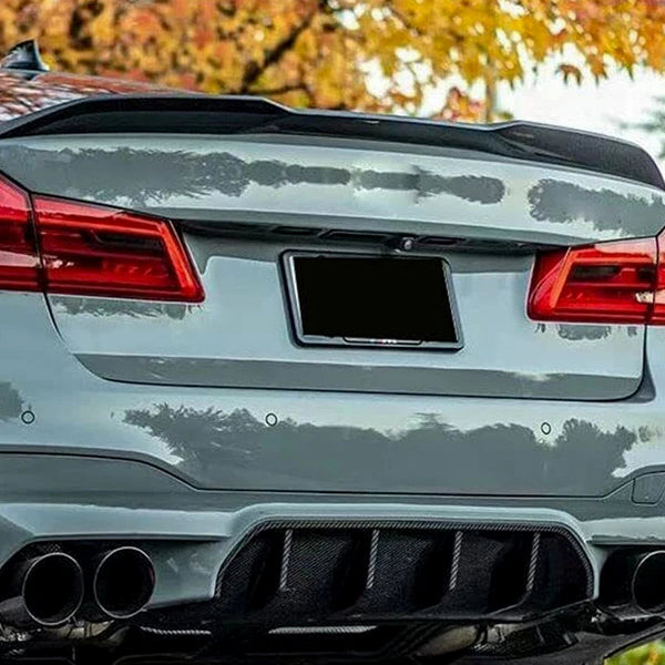 Carbon Fiber Rear Trunk Spoiler Lip for BMW 5 Series G30 / M5 F90 (2017-2023)