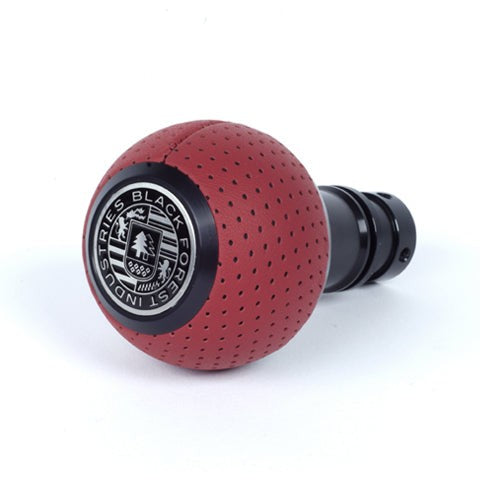 BFI GS2 Heavy Weight Shift Knob for Audi R8 42 / 4S (2006–2024) - Magma Red Air Leather / Black Anodized / V1