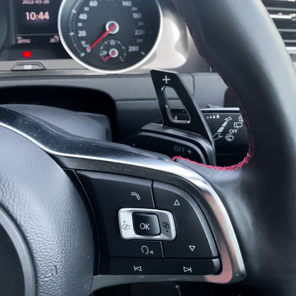 Billet Aluminum Paddle Shifters (V3) for Golf MK7/7.5, Jetta GLI, Scirocco, Polo