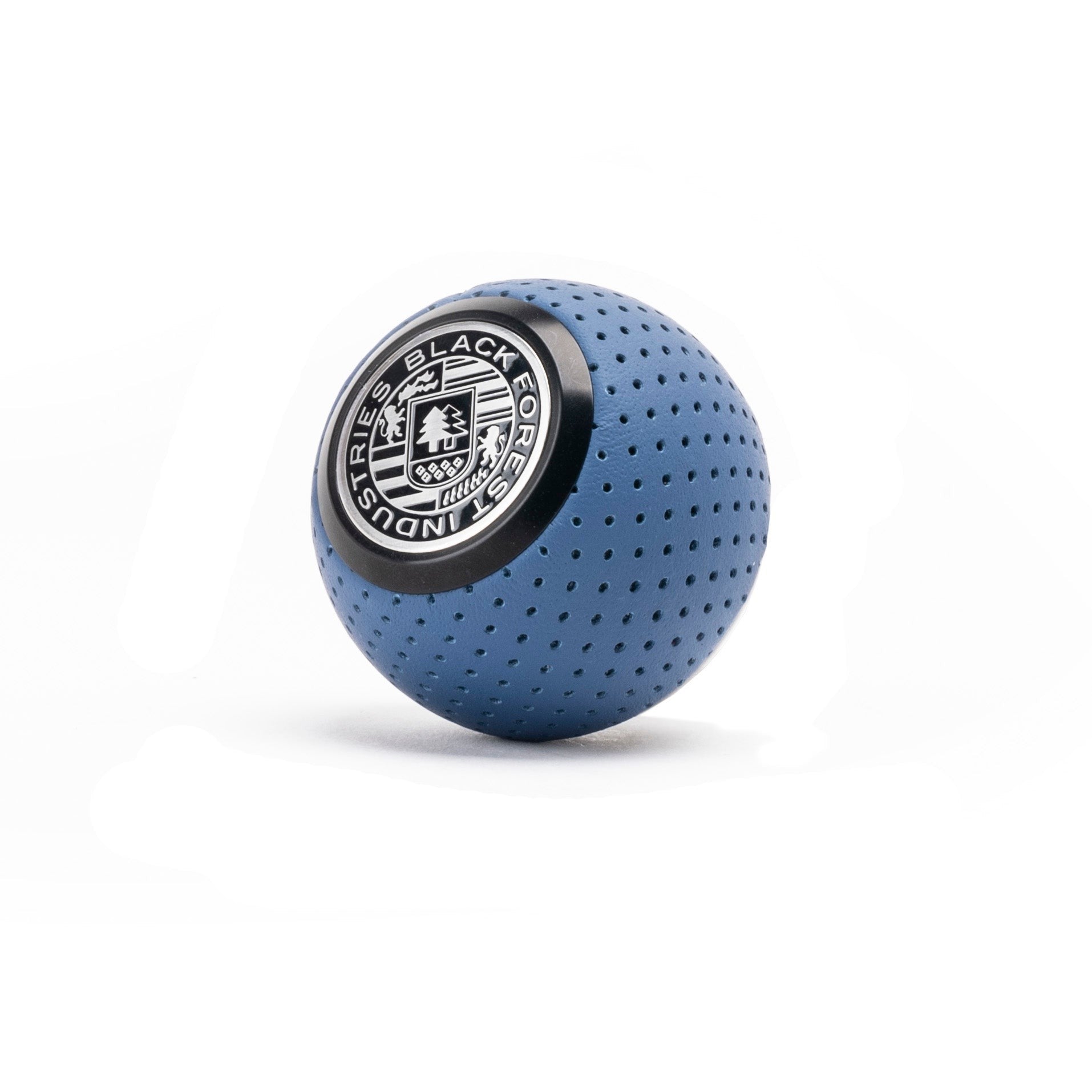 BFI GS2 Heavy Weight Shift Knob, Universal - Normal / Metric / Maritime Blue Air Leather / Black Anodized