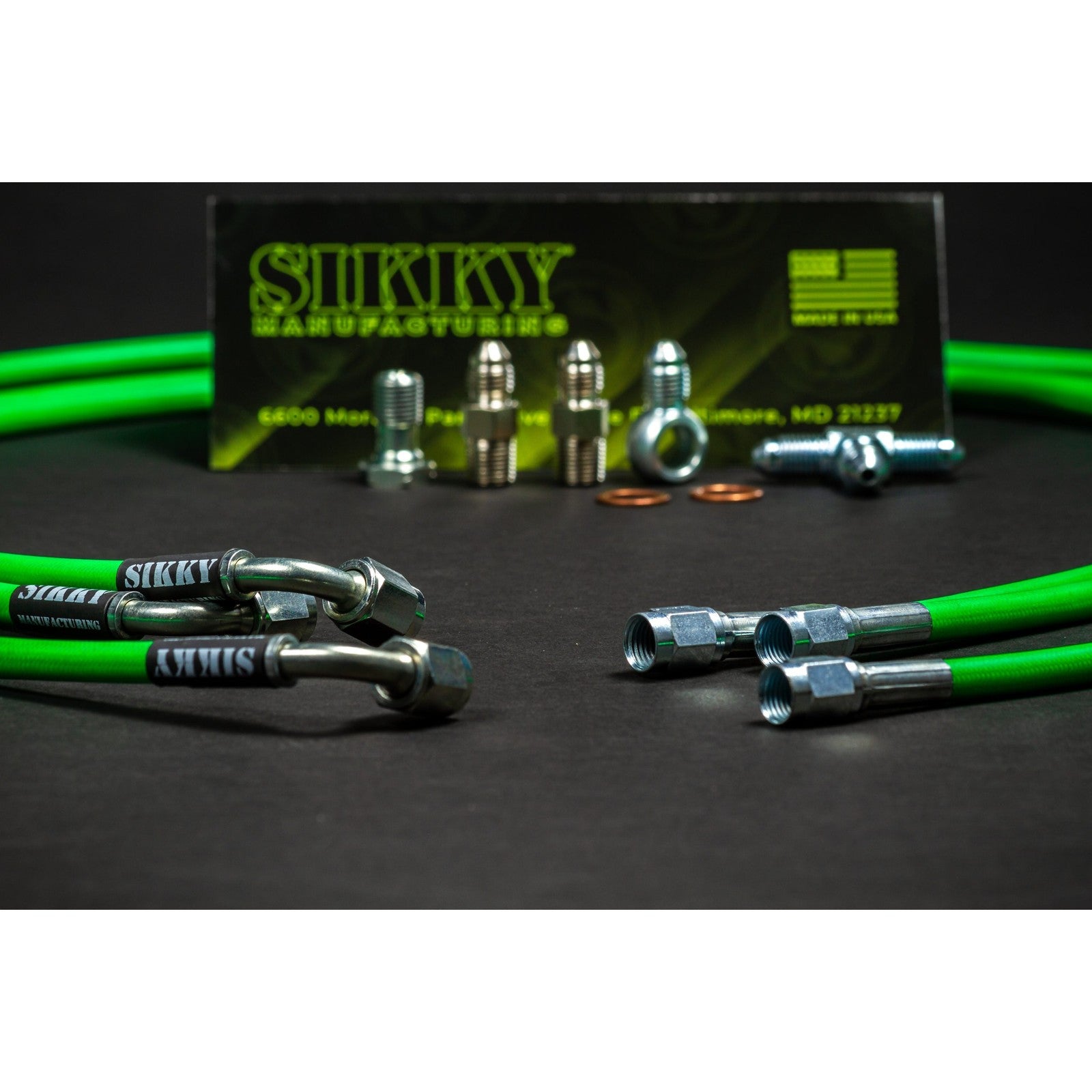 Sikky E36 Pull Back Handbrake Dual Caliper Line Kit