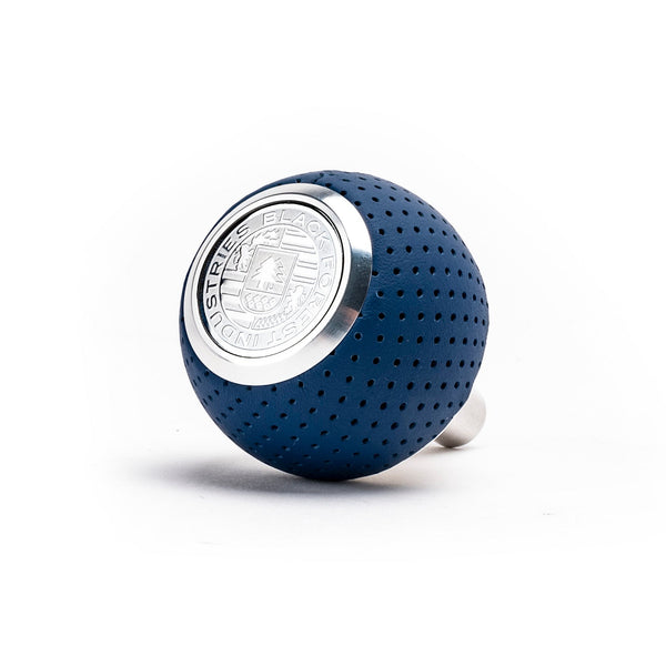 BFI GS2 Heavy Weight Shift Knob for Audi R8 42 / 4S (2006–2024) - Maritime Blue Air Leather / Machined Finish / V2