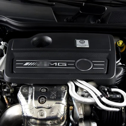 Carbon Fiber Engine Cover for Mercedes-Benz A45, CLA45, GLA45 (2014-2018)