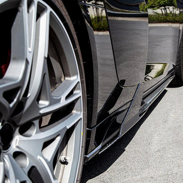 Carbon Fiber Side Skirts Bumper Lip Extensions Upgrade for Audi R8 V10 GT Performance Coupe (2023)