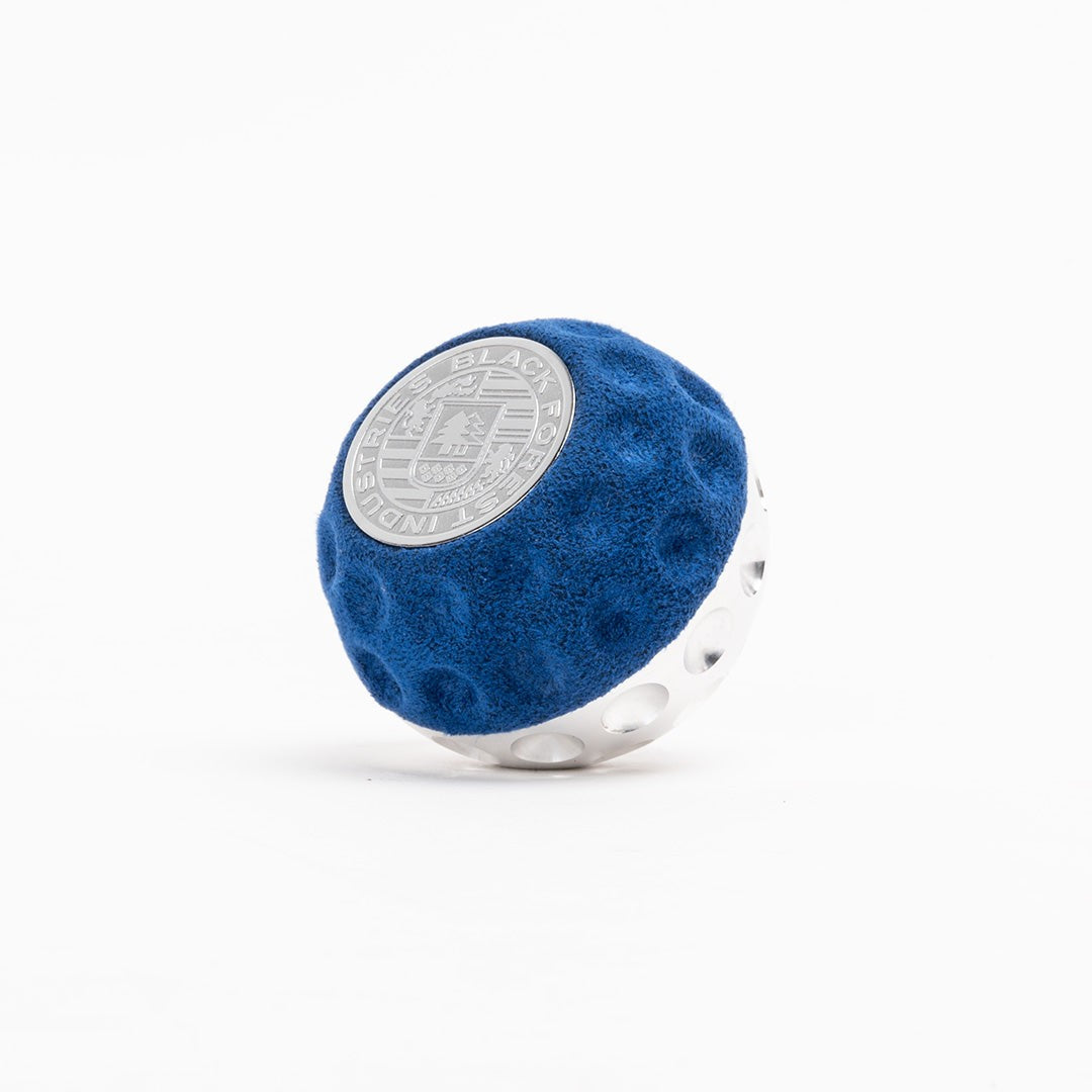 BFI GSB Heavy Weight Shift Knob, CAE Shifter - Blue Alcantara / Machined Finish