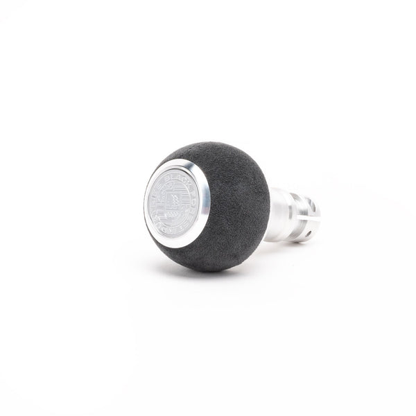 BFI GS2 Heavy Weight Shift Knob, Threaded - Charcoal Alcantara / Machined Finish