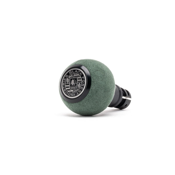 BFI GS2 Heavy Weight Shift Knob, Threaded - Emerald Green Alcantara / Black Anodized