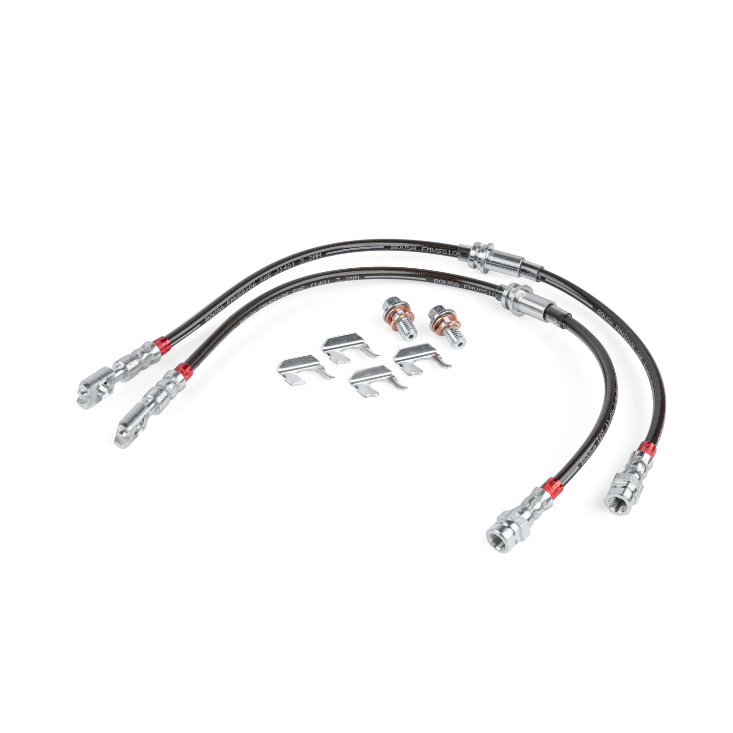 APR Braided Stainless Steel Front Brake Lines — Audi / Volkswagen Multi-Platform Fitment (8V/MK7) (2015–2021)