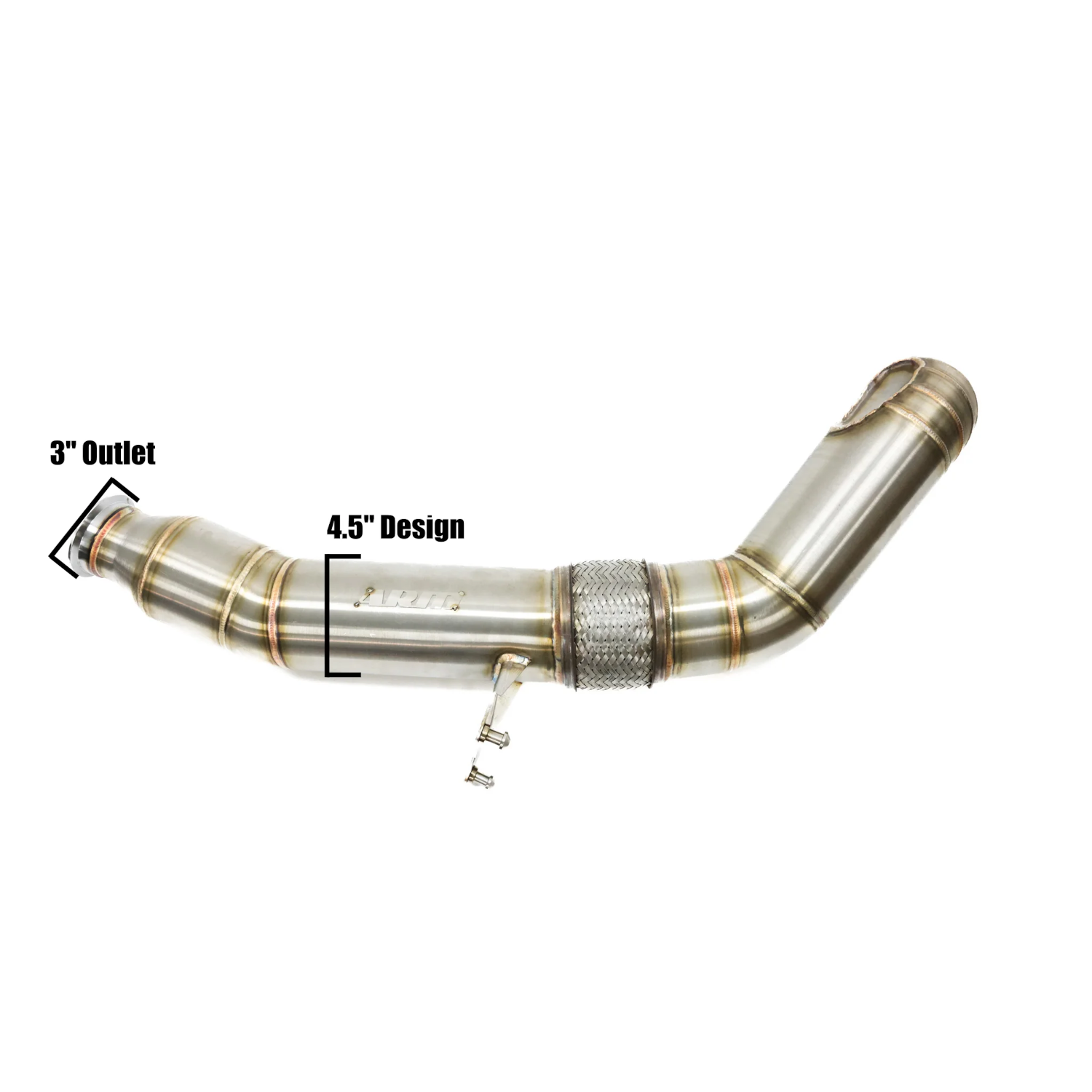 ARM Motorsports 4.5" Downpipe — Audi A3, Volkswagen Jetta GLI / Golf GTI (8V/MK7) (2015–2021)
