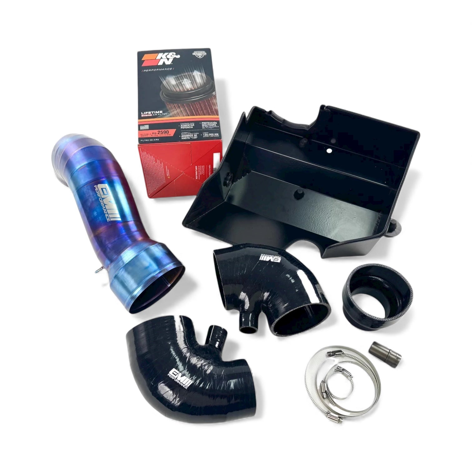 4" Titanium Air Intake Kit for VW Golf R MK7/7.5 & Audi S3 8V (EA888.3)