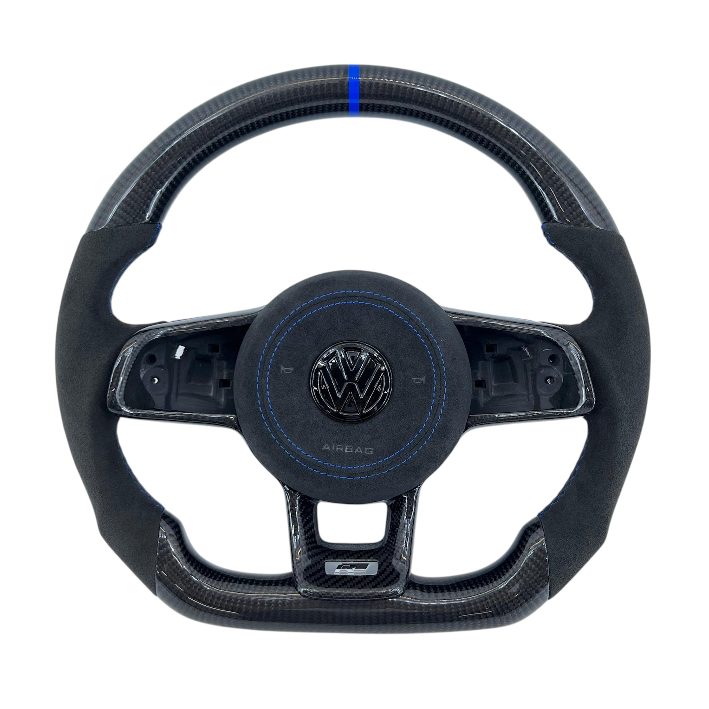 Custom Leather or Alcantara Airbag Cover for VW Golf MK7/7.5, Jetta, Tiguan, Polo, Scirocco, T-Roc