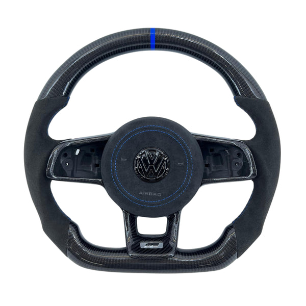 Custom Leather or Alcantara Airbag Cover for VW Golf MK7/7.5, Jetta, Tiguan, Polo, Scirocco, T-Roc