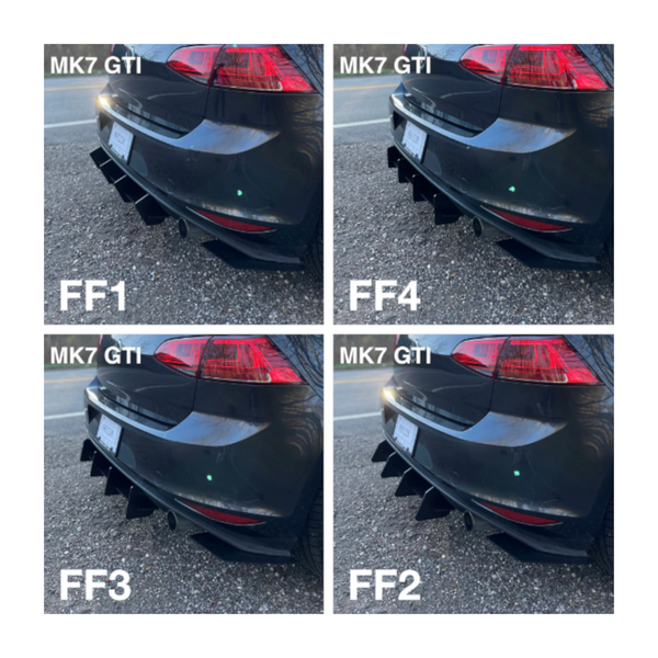 CJM Industries Rear Diffuser — Volkswagen Golf GTI (MK7) (2015–2021)