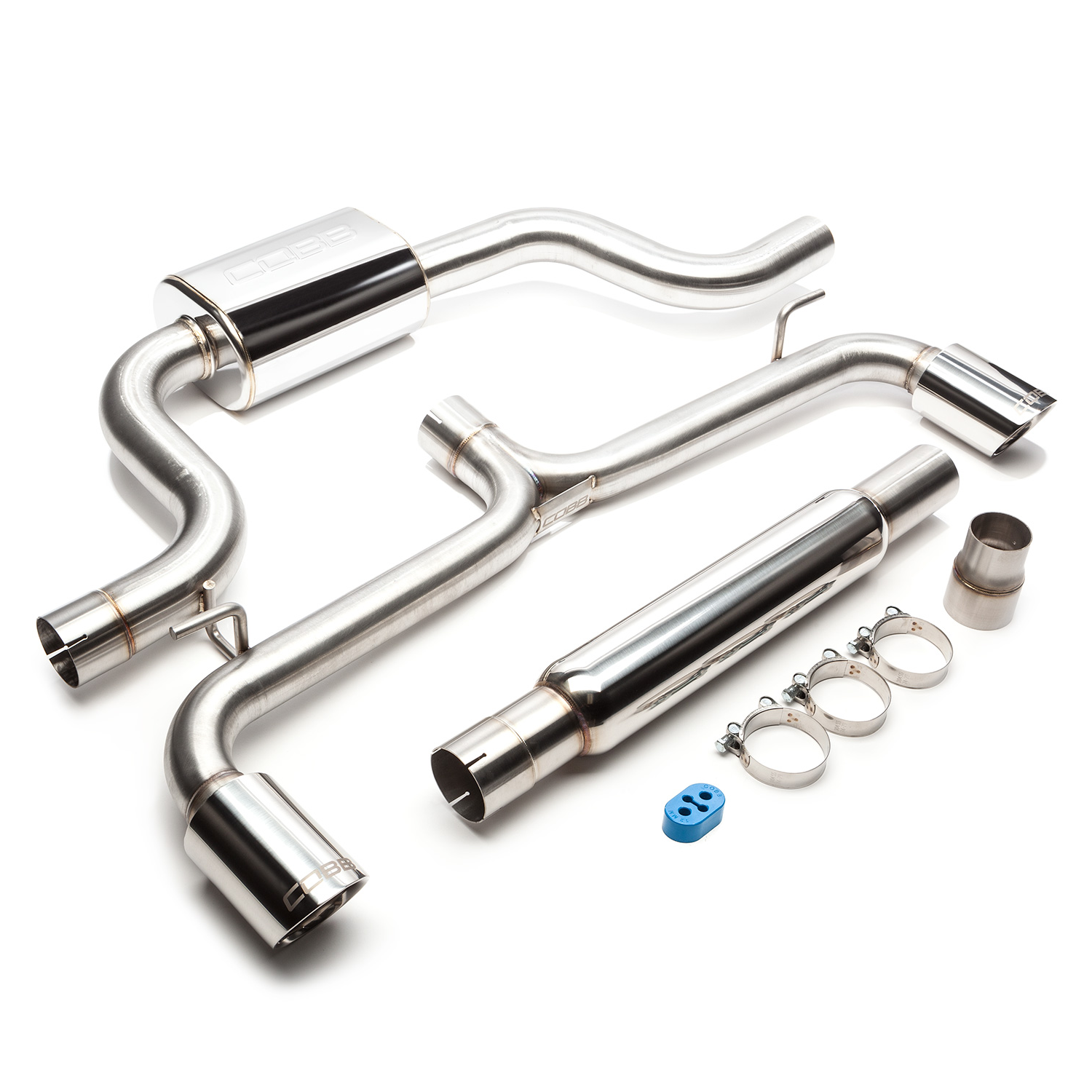 COBB Stainless Steel Catback Exhaust System for Volkswagen Golf GTI MK8 (2022–2024)
