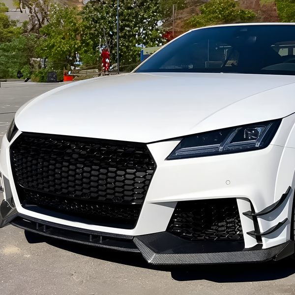 Carbon Fiber Front Bumper Splitters for Audi TTRS MK3 (2016-2018)