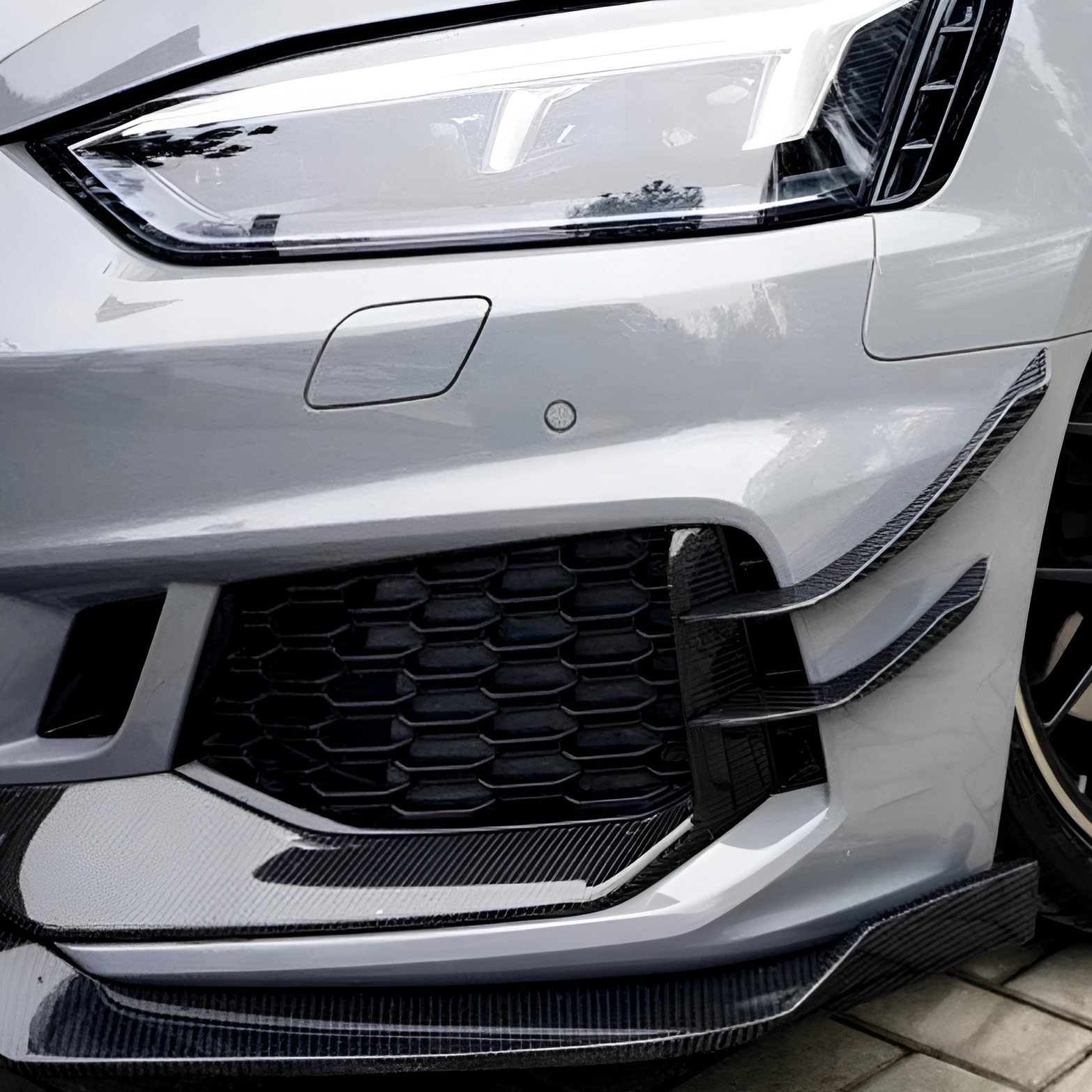Carbon Fiber Front Canards & Splitters for Audi A5 S-Line / S5 / RS5 B9 (2018-2020)
