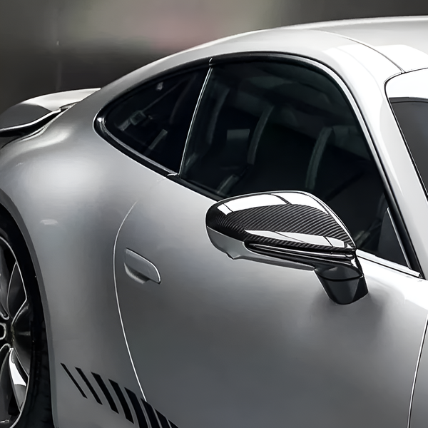 Carbon Fiber Mirror Caps for Porsche Taycan Turbo S (2019-2021)