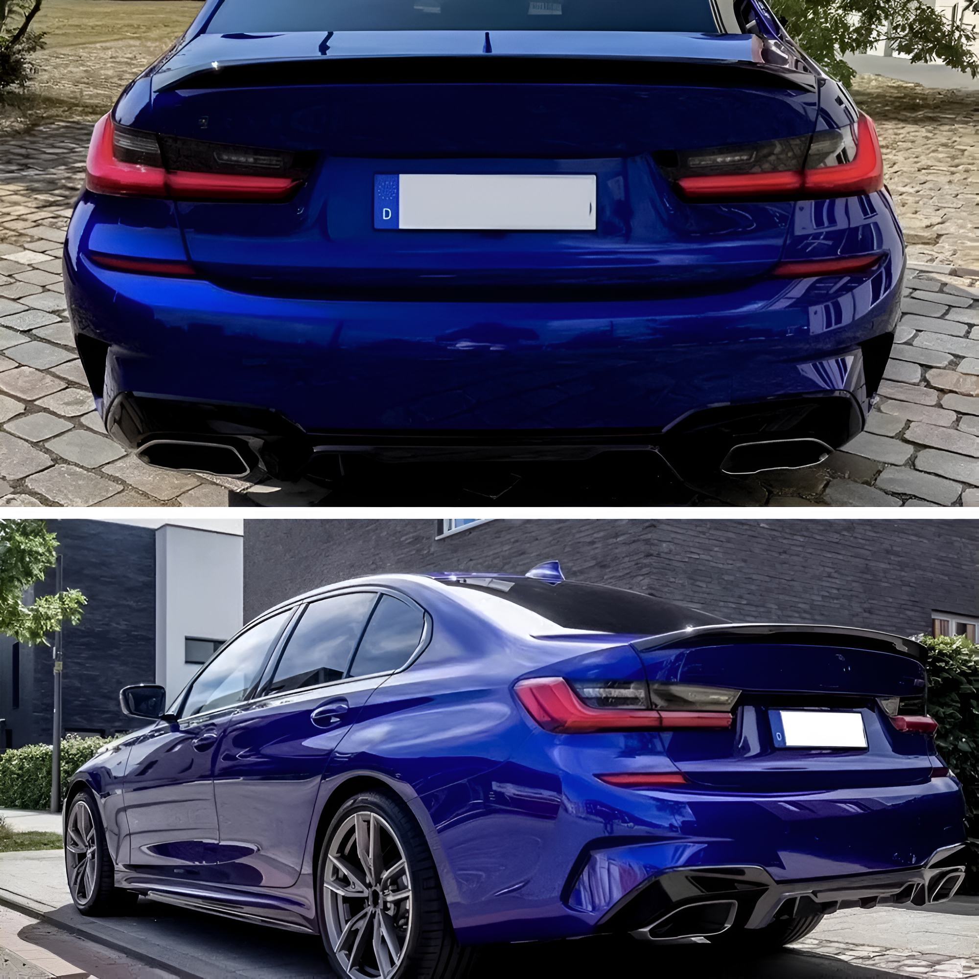 Carbon Fiber Rear Bumper Diffuser Lip for BMW 3 Series G20 / G21 M340i (2019-2021)