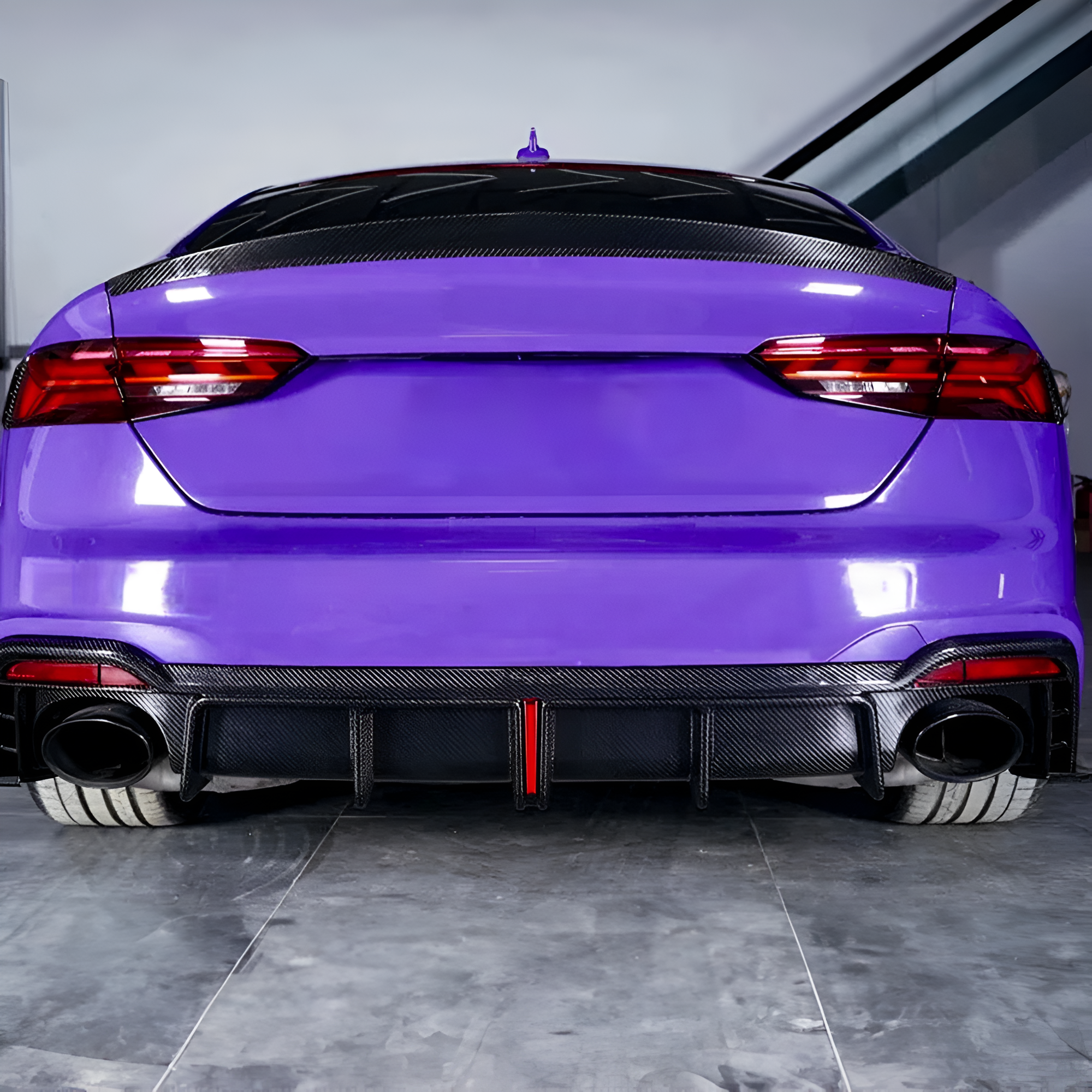 Carbon Fiber Rear Trunk Spoiler Lip for Audi A5 / S5 / RS5 Coupe B9 (2017-2022)