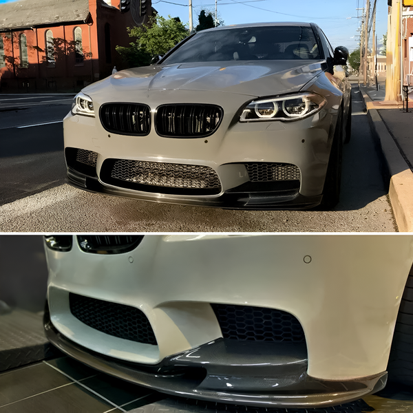 Carbon Fiber Front Bumper Lip Spoiler for BMW M5 F10 Sedan (2011-2016)