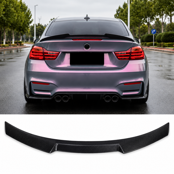 Carbon Fiber Rear Spoiler V2 for BMW 4 Series F32 / M4 F82 (2014-2020) - EuroSpeed