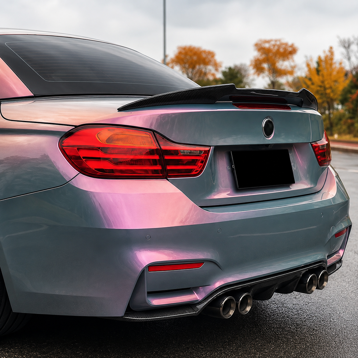 Carbon Fiber Rear Spoiler V2 for BMW 4 Series F32 / M4 F82 (2014-2020) - EuroSpeed