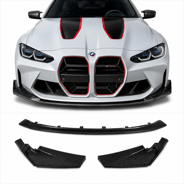 Dry Carbon Fiber Front Lip V2 for BMW M3 G80 / M4 G82 (2021-2027)