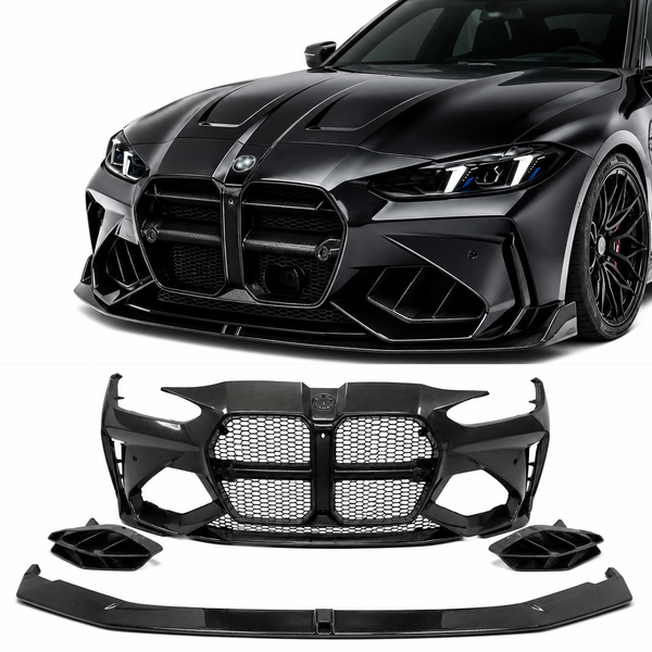 Dry Carbon Fiber Front Bumper Kit for BMW M4 F82/F83 (2015-2020) - EuroSpeed