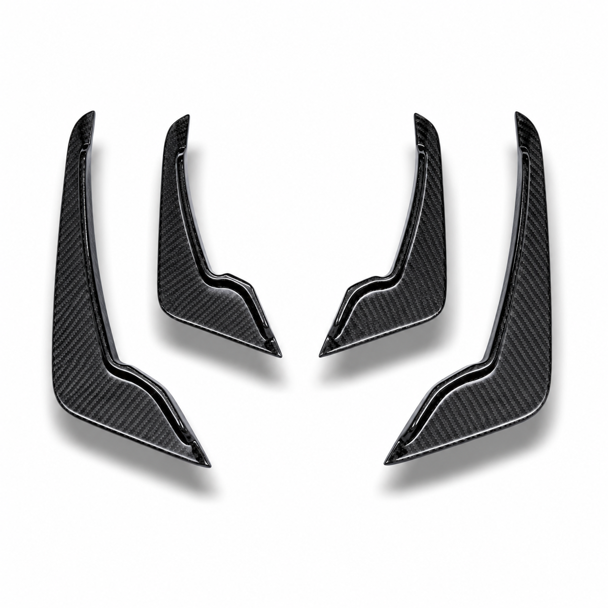 Dry Carbon Fiber Front Bumper Canards for BMW M3 G80 & M4 G82 (2021-2027) - EuroSpeed